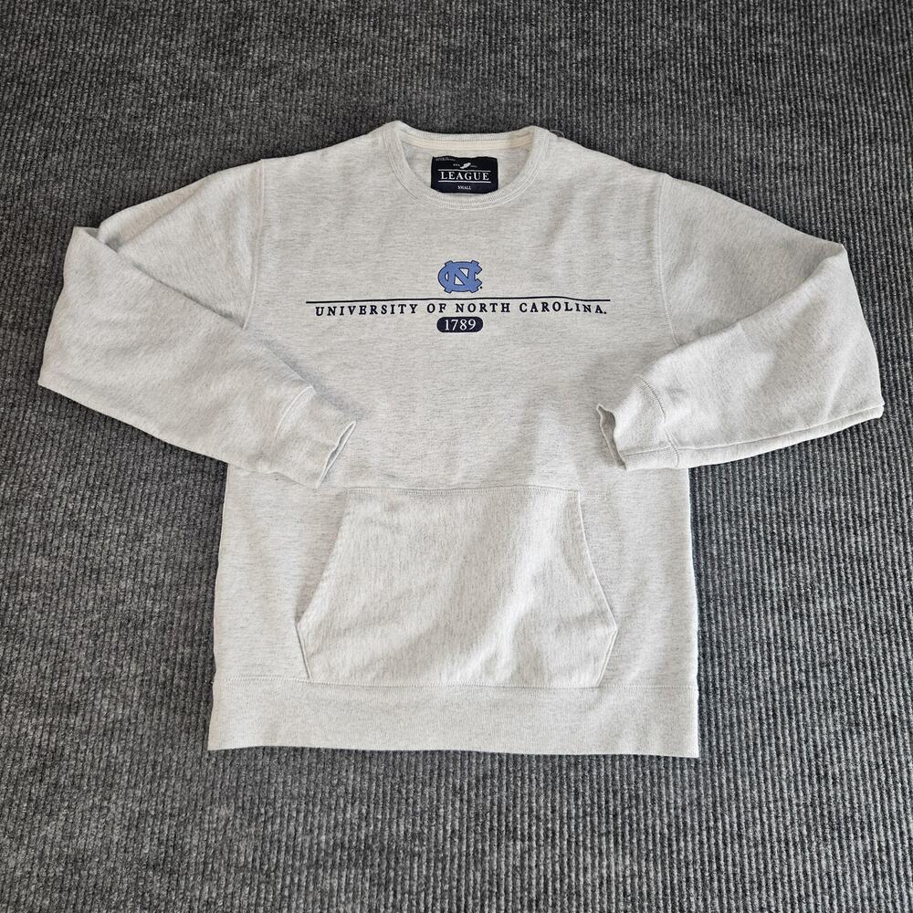 North Carolina Tar Heels Sweatshirt Mens Small Gray NCAA Basketball UNC‎ League
